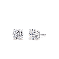 Sterling Silver 6mm Cubic Zirconia Stud Earrings Earrings Bevilles 