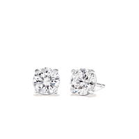 Sterling Silver 7mm Cubic Zirconia Stud Earrings Earrings Bevilles 
