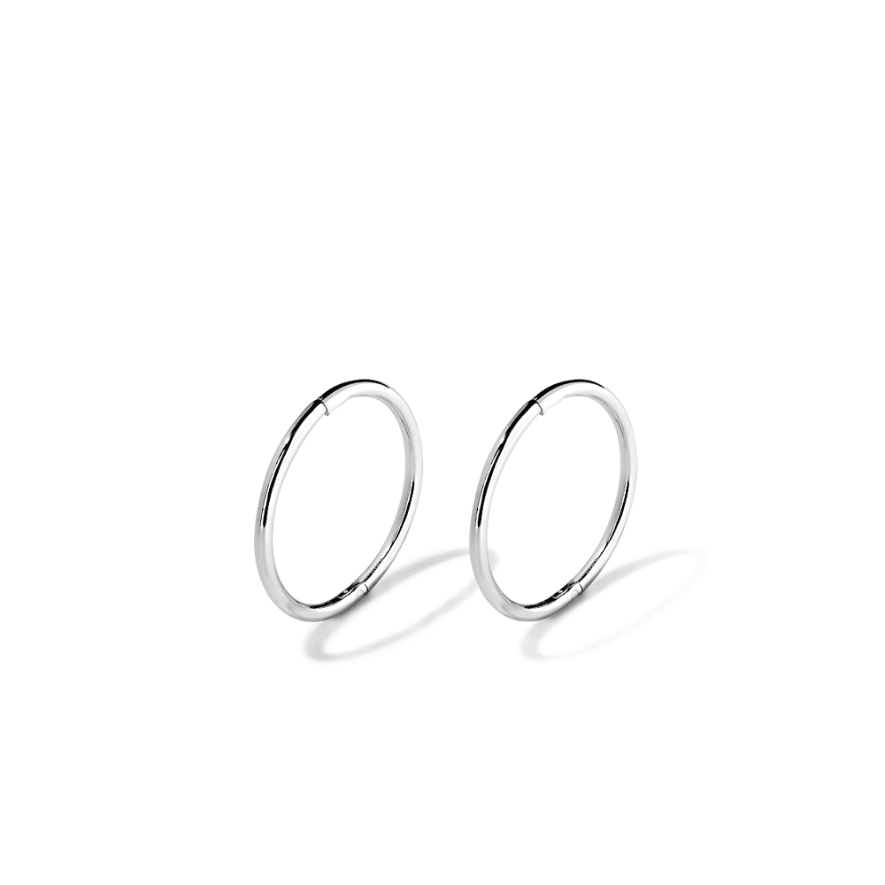 12mm Sleeper in Sterling Silver Earrings Bevilles 