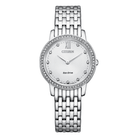 Citizen Dress Eco-Drive Women's White Watch EX1488-56A Bevilles Jewellers 