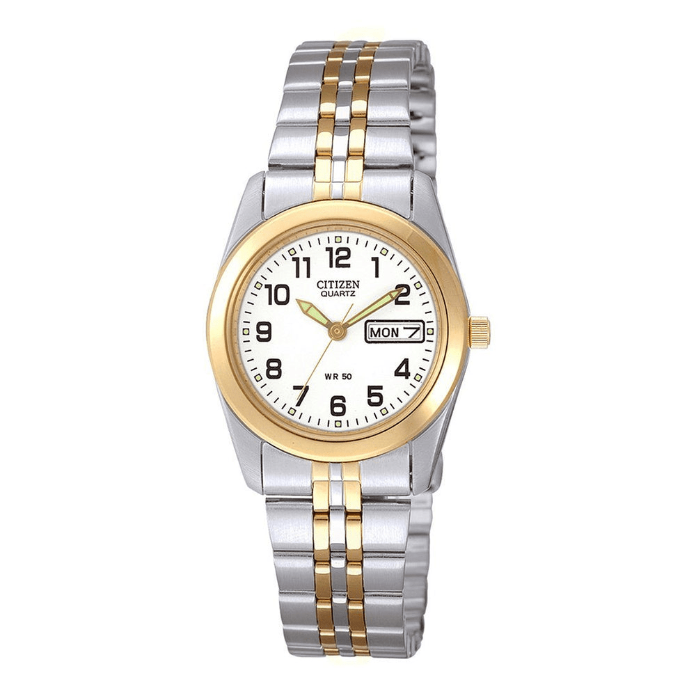 Citizen Ladies White Round Face Watch - EQ0514-57A Watches Citizen 