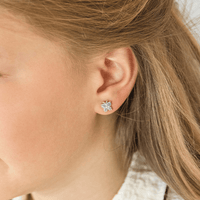 Children's Sterling Silver Butterfly Necklace & Earring Set Bevilles 