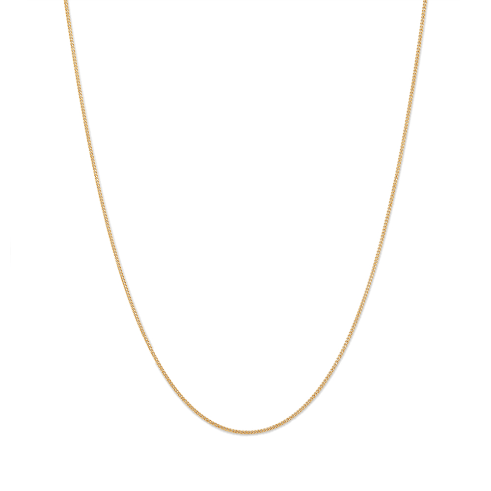 50cm Curb Chain in 9kt Bonded Gold Silver Filled Necklaces Bevilles 