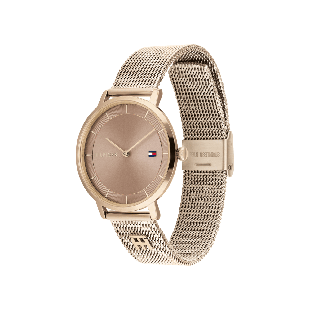 Tommy Hilfiger Tea Rose Gold Case Face Mesh Band Watch 1782287 Watches Tommy Hilfiger 