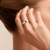 Men's 5mm Flat Plain Size W Ring in Sterling Silver Rings Bevilles 
