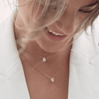 Georgini Cubic Zirconia Rose Gold 20mm Necklace Pendants Georgini 