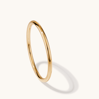 65mm 5mm Width Round Bangle in 9kt Yellow Gold Bangles Bevilles 