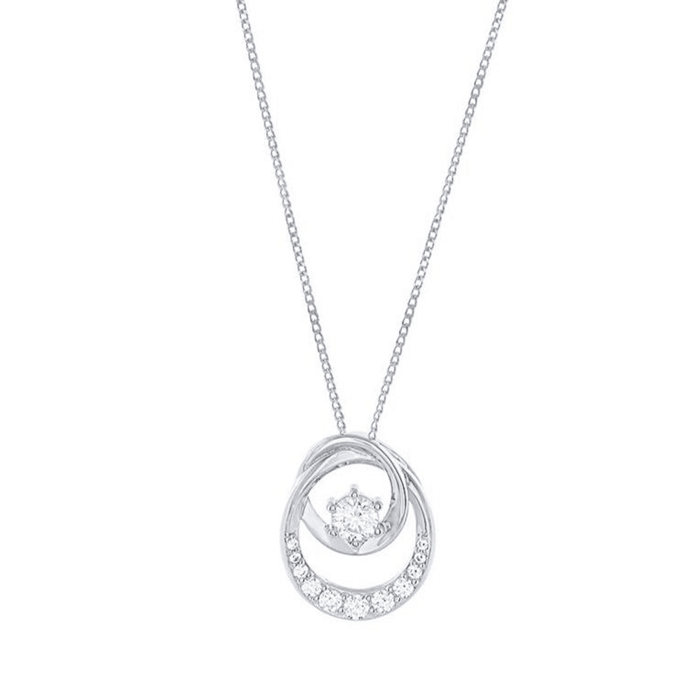 I am Fabulous 45cm Sterling Silver Necklace Pendants Bevilles 