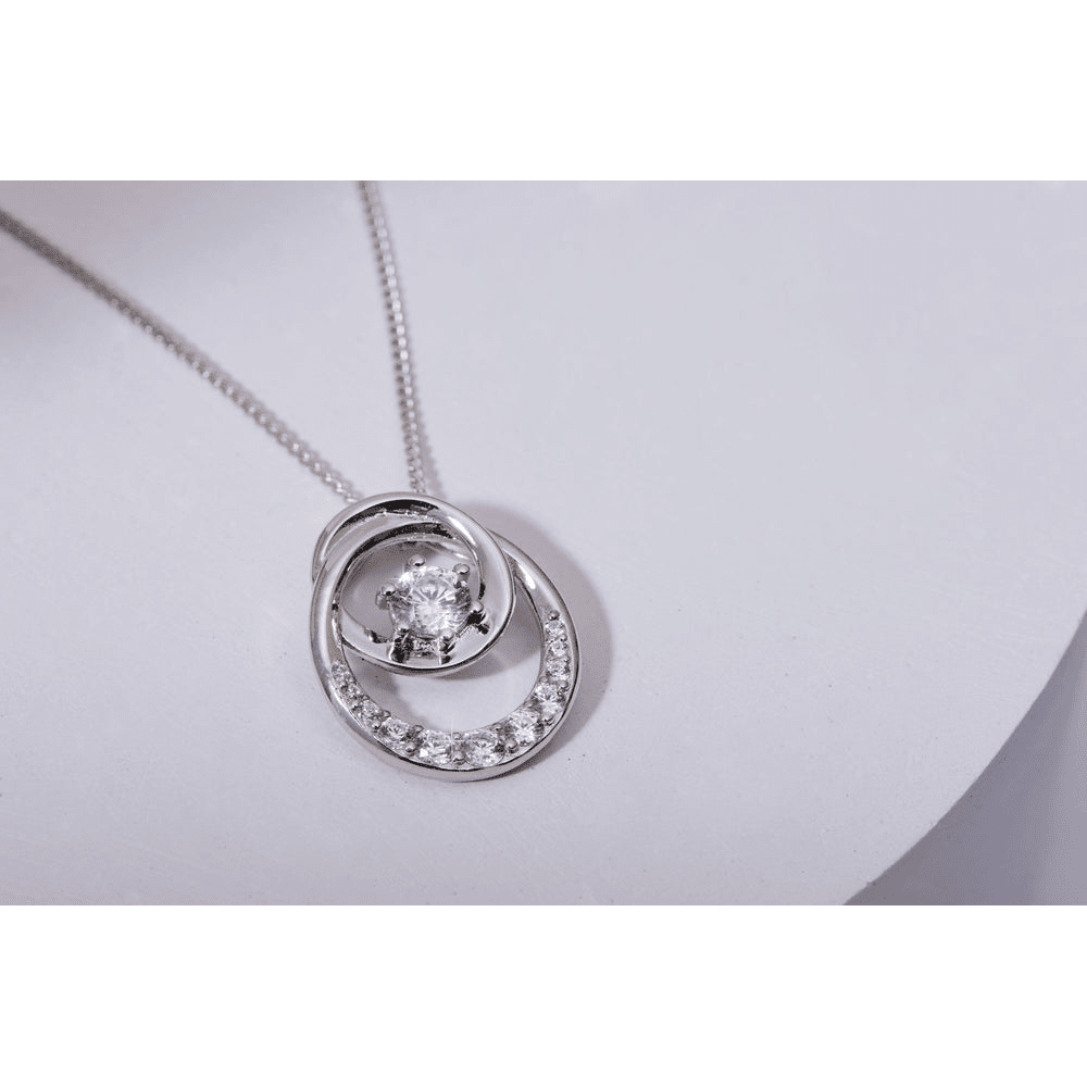 I am Fabulous 45cm Sterling Silver Necklace Pendants Bevilles 