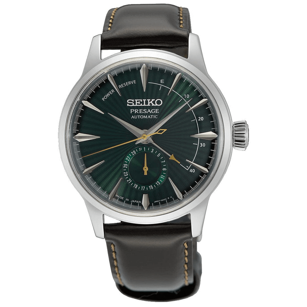 Seiko Presage Cocktail Time Green and Silver Analog Men's Watch SSA459J Watches Seiko 