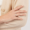 Meera Eternity Ring with 1/2ct of Laboratory Grown Diamonds in 18ct White Gold Rings Bevilles Jewellers 