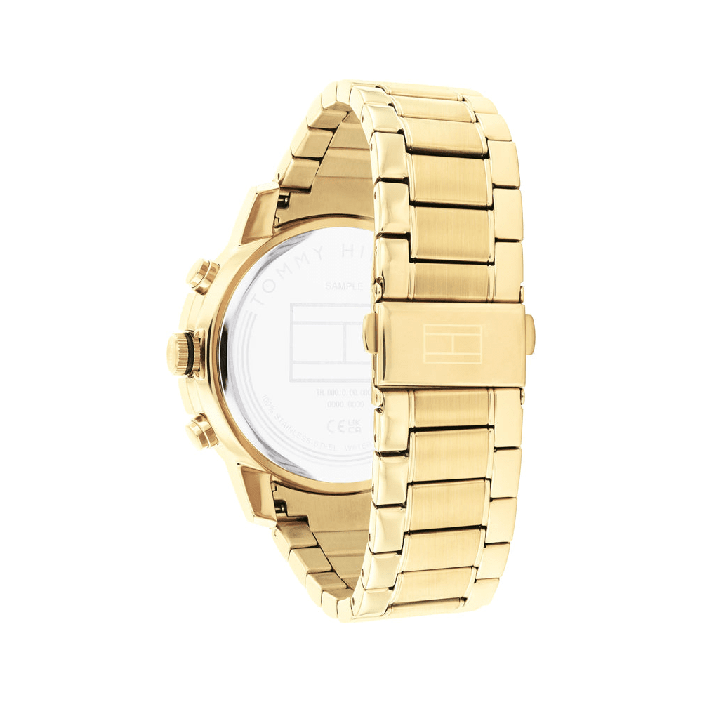 Tommy Hilfiger Troy Ionic Plated Thin Gold Steel White Dial Men's Watch 1792127 Watches Tommy Hilfiger 