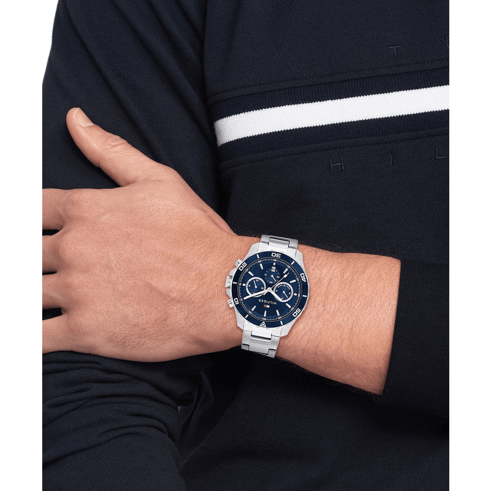 Tommy Hilfiger Jordan Stainless Steel Navy Dial Men's Watch 1792094 Watches Tommy Hilfiger 