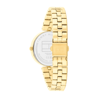 Tommy Hilfiger Ella Ionic Plated Thin Gold Steel Grey Dial Ladies Watch 1782685 Watches Tommy Hilfiger 