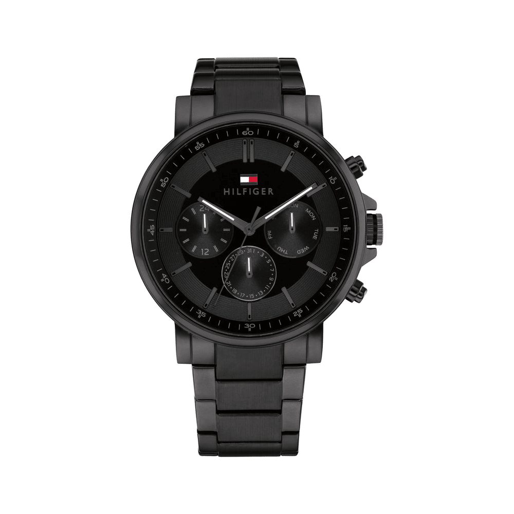 Tommy Hilfiger Tyson Ionic Plated Black Steel Black Dial Men's Watch 1710590 Watches Tommy Hilfiger 