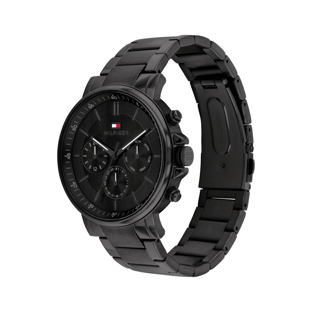 Tommy Hilfiger Tyson Ionic Plated Black Steel Black Dial Men's Watch 1710590 Watches Tommy Hilfiger 