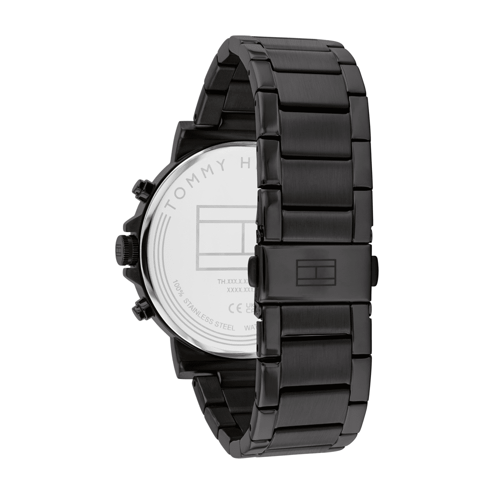 Tommy Hilfiger Tyson Ionic Plated Black Steel Black Dial Men's Watch 1710590 Watches Tommy Hilfiger 
