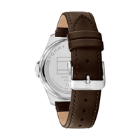 Tommy Hilfiger Norris Dark Brown Leather Black Dial Men's Watch 1710601 Watches Tommy Hilfiger 