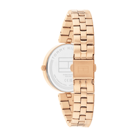 Tommy Hilfiger Ella Ionic Plated Rose Gold Steel Light Blue Dial Ladies Watch 1782686 Watches Tommy Hilfiger 