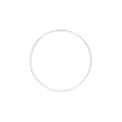 66mm Solid Half Round Bangle in Sterling Silver Bangles Bevilles 