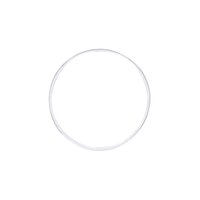 5.4mm by 66mm Solid Half Round Bangle in Sterling Silver Bangles Bevilles 
