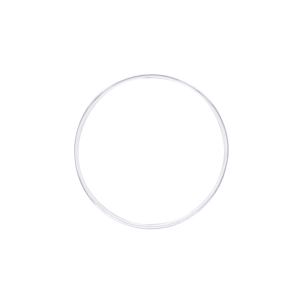 5.4mm by 66mm Solid Half Round Bangle in Sterling Silver Bangles Bevilles 