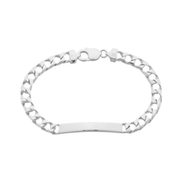 Sterling Silver Men's 22cm ID Bracelet Bracelets Bevilles 