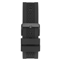 Guess Network Brushed Black Logo Case Sunray Black Logo Dial With Black Logo Silicone Strap GW0712G1 Bracelets Guess 