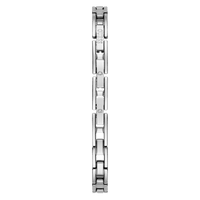Guess Audrey Polished Silver Tone Case With Crystals Sunray Silver Glitz Dial And Polished Silver Tone Bracelet With Adjustable G Links GW0680L1 Bracelets Guess 