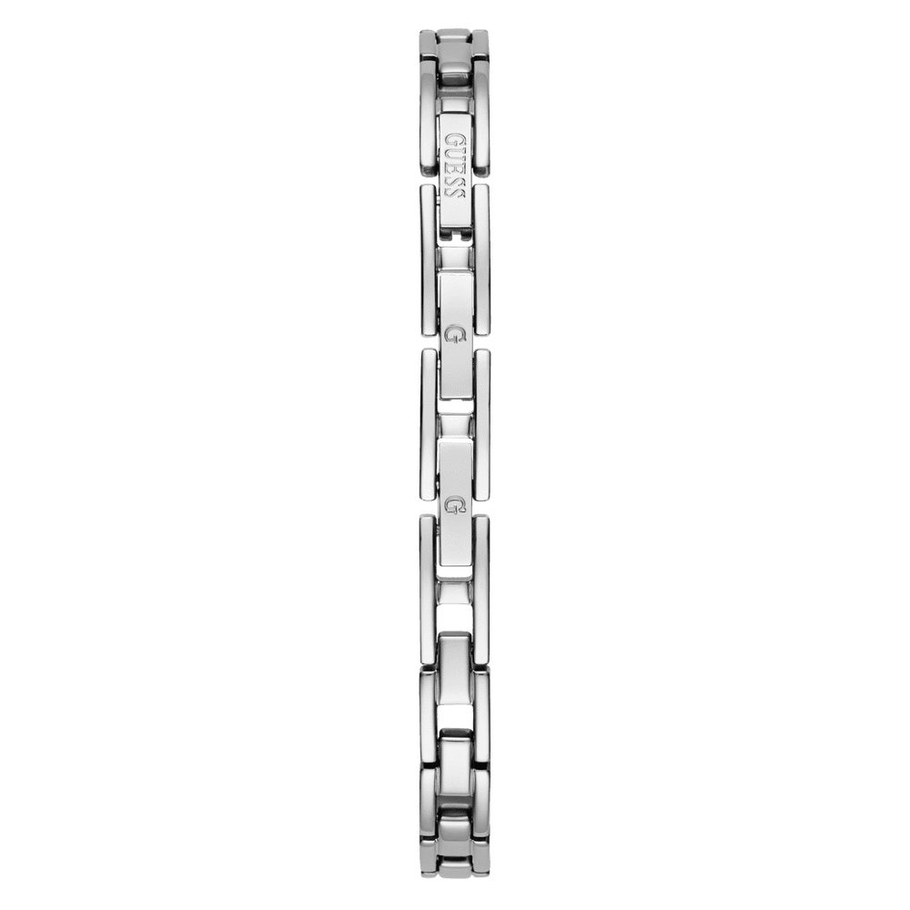 Guess Audrey Polished Silver Tone Case With Crystals Sunray Silver Glitz Dial And Polished Silver Tone Bracelet With Adjustable G Links GW0680L1 Bracelets Guess 