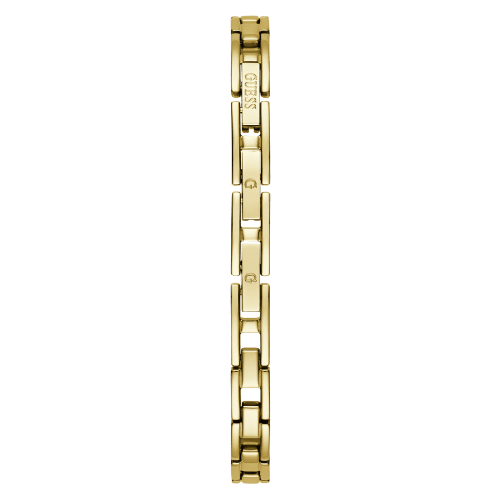 Guess Audrey Polished Gold Tone Case With Crystals Sunray Champagne Glitz Dial And Polished Gold Tone Bracelet With Adjustable G Links GW0680L2 Watches Guess 
