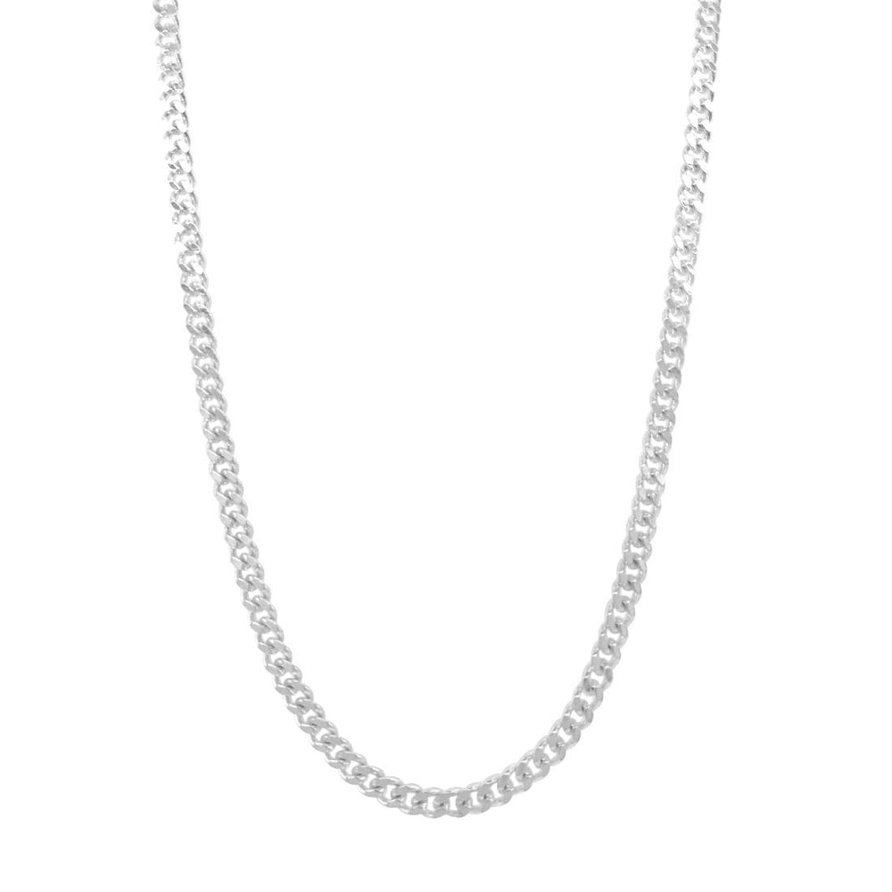 60cm Curb Chain Necklace in Sterling Silver Pendants Bevilles 