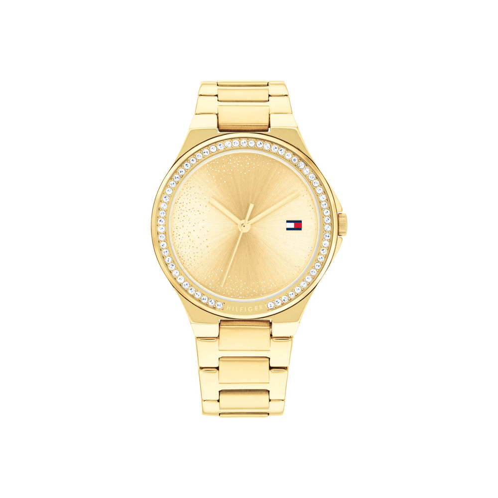 Tommy Hilfiger Juliette Ionic Plated Thin Gold Steel Light Gold Dial Ladies Watch 1782642 Watches Tommy Hilfiger 