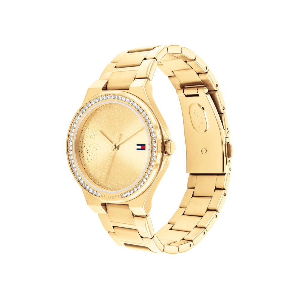 Tommy Hilfiger Juliette Ionic Plated Thin Gold Steel Light Gold Dial Ladies Watch 1782642 Watches Tommy Hilfiger 