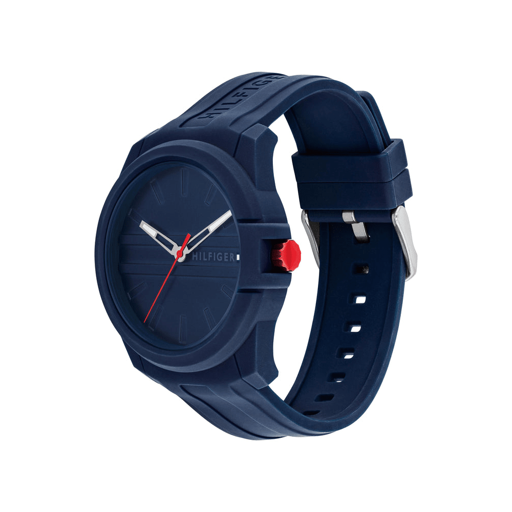 Tommy Hilfiger Austin Navy Silicone Navy Dial Men's Watch 1710595 Watches Tommy Hilfiger 