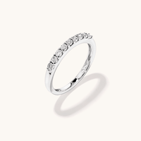 Miracle Anniversary Ring with 0.12tw of Diamonds in 9kt White Gold Rings Bevilles 