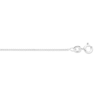 55cm Curb Chain Necklace in Sterling Silver Necklaces Bevilles 
