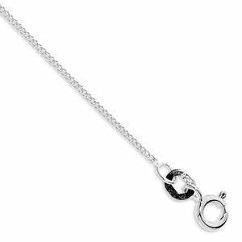 50cm Fine Curb Chain Necklace in Sterling Silver Necklaces Bevilles 