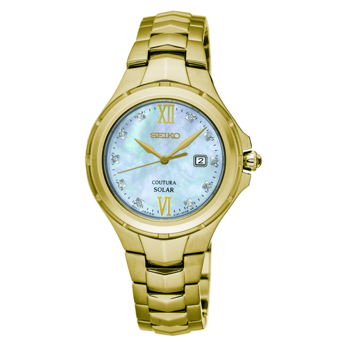 Seiko Ladies Stainless Steel Mother of Pearl Watch SUT310P Watches Seiko 