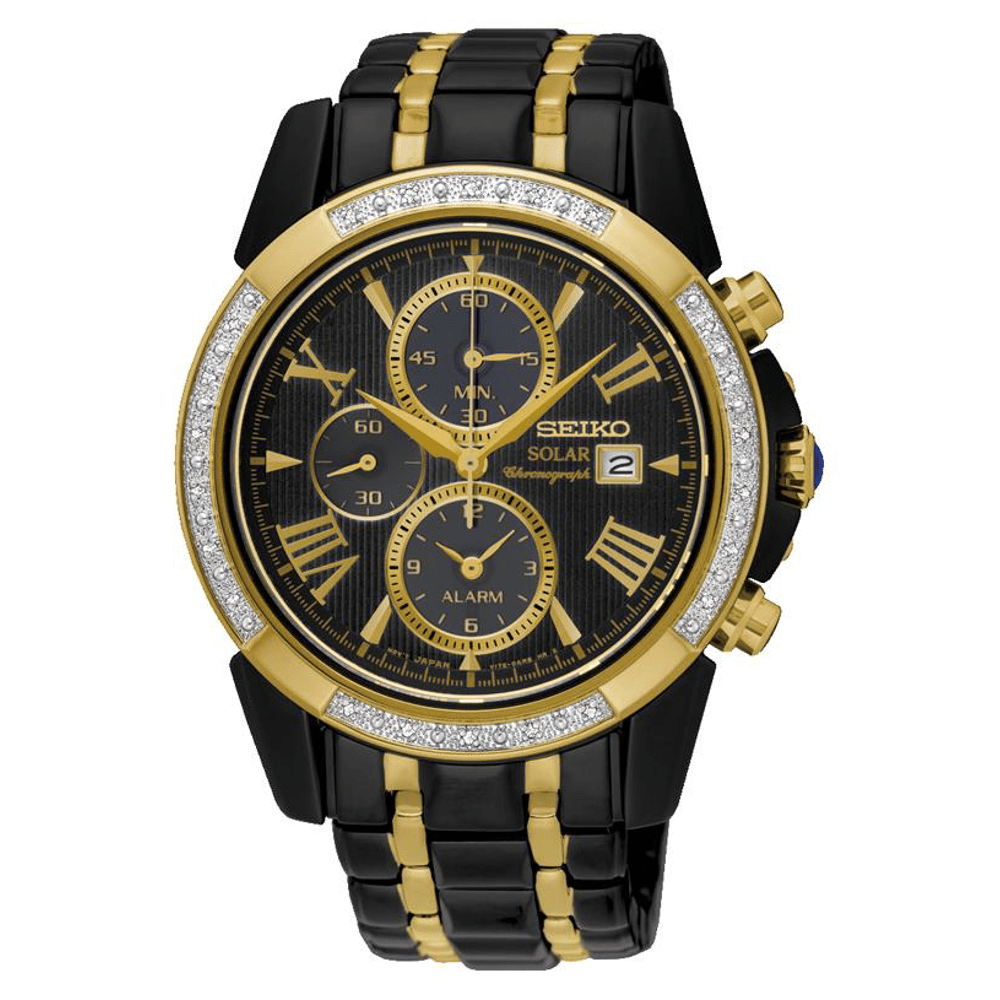 Seiko Le Grand Sport Solar Diamond Set Men's Watch SSC514P Watches Seiko 