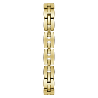 Guess Adorn Polished Gold Tone Case With Crystals Sunray Silver Dial And Polished Gold Tone Bracelet With Adjustable G Links GW0682L2 Watches Guess 
