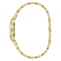 Guess Adorn Polished Gold Tone Case With Crystals Sunray Silver Dial And Polished Gold Tone Bracelet With Adjustable G Links GW0682L2 Watches Guess 