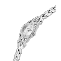 Guess Adorn Polished Silver Tone Case With Crystals Sunray Silver Dial And Polished Silver Tone Bracelet With Adjustable G Links GW0682L1 Watches Guess 
