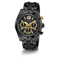 Guess Resistance Brushed Black Case With Polished Black Bezel Sunray Black Multifunction Dial With A Brushed And Polished Black Bracelet GW0714G4 Watches Guess 