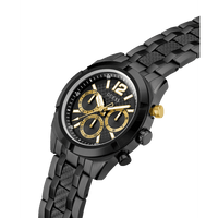 Guess Resistance Brushed Black Case With Polished Black Bezel Sunray Black Multifunction Dial With A Brushed And Polished Black Bracelet GW0714G4 Watches Guess 