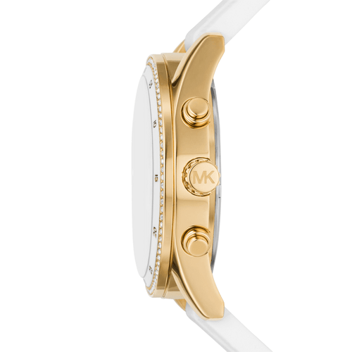 Michael Kors Hadyn Chronograph White Silicone Watch MK7484 Watches Michael Kors 