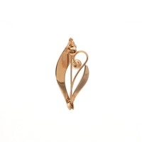 Two-Tone Tulip Broach in 9kt Gold Bevilles 