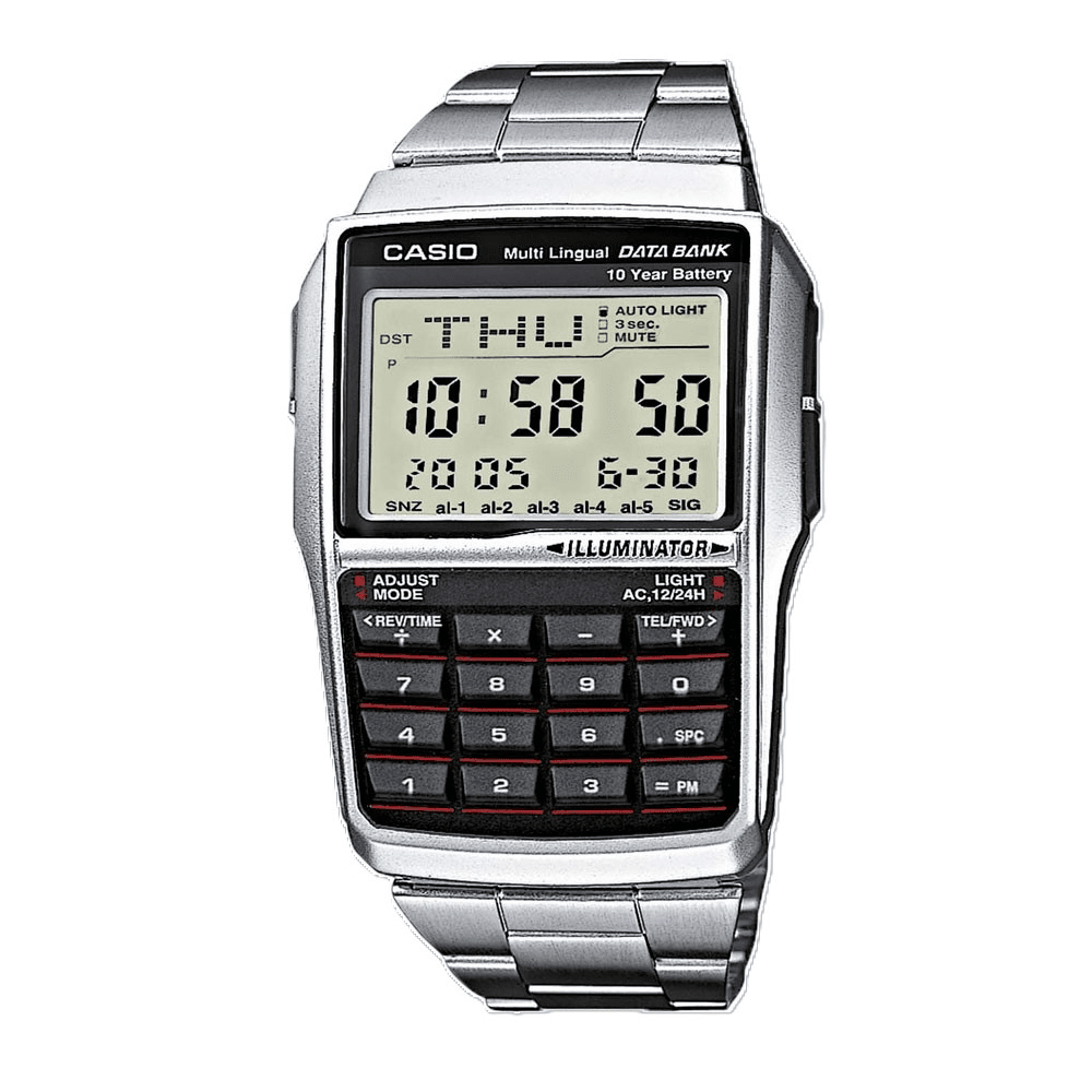 Casio Vintage Home Calculator Silver Digital Watch DBC32D-1 Watches Casio 