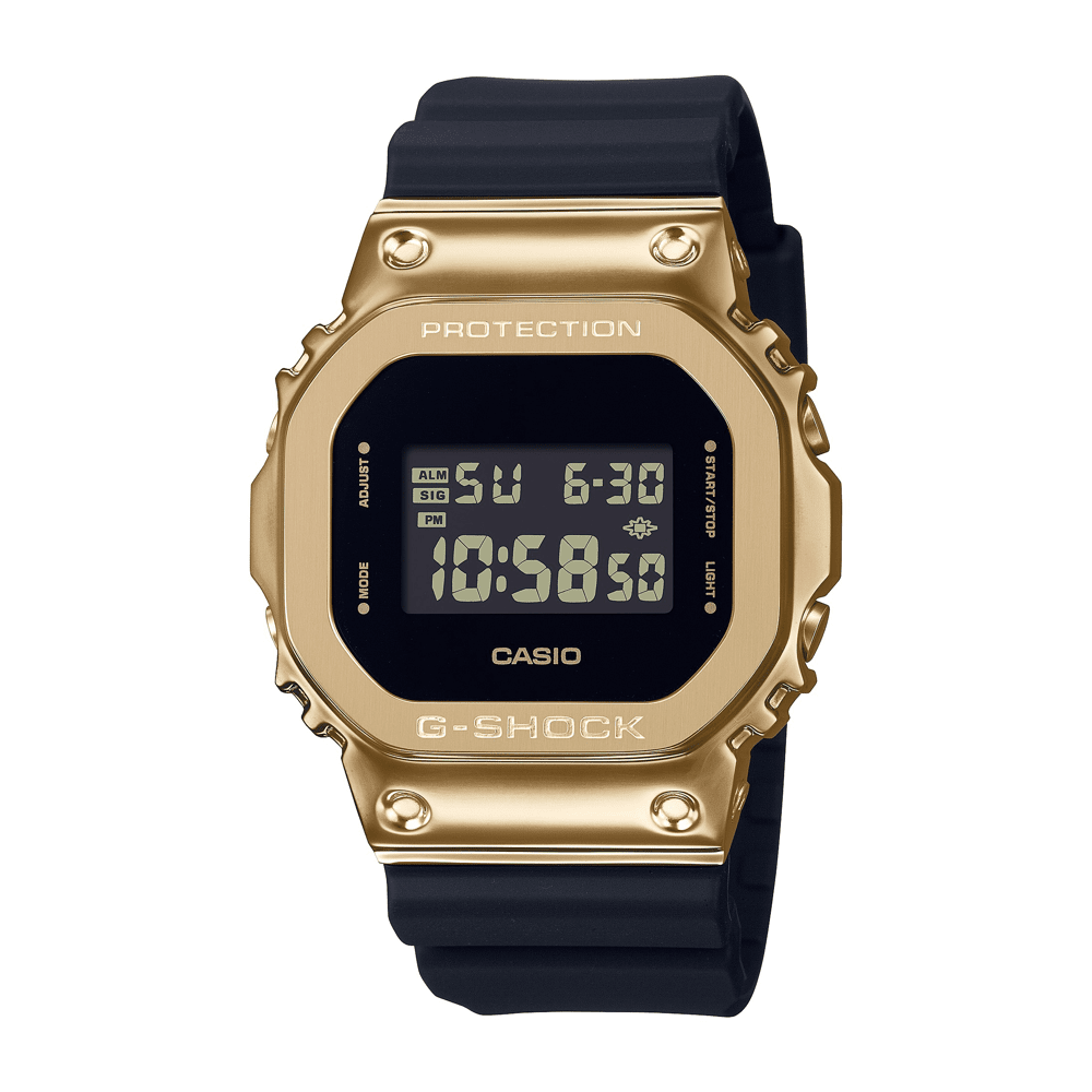 Casio G Shock Black and Gold Digital Watch GM5600G-9D Watches Casio 