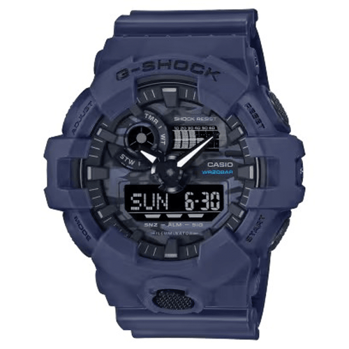 Casio G-Shock Men's Blue Analog-Digital Watch GA700CA-2A Watches Casio 